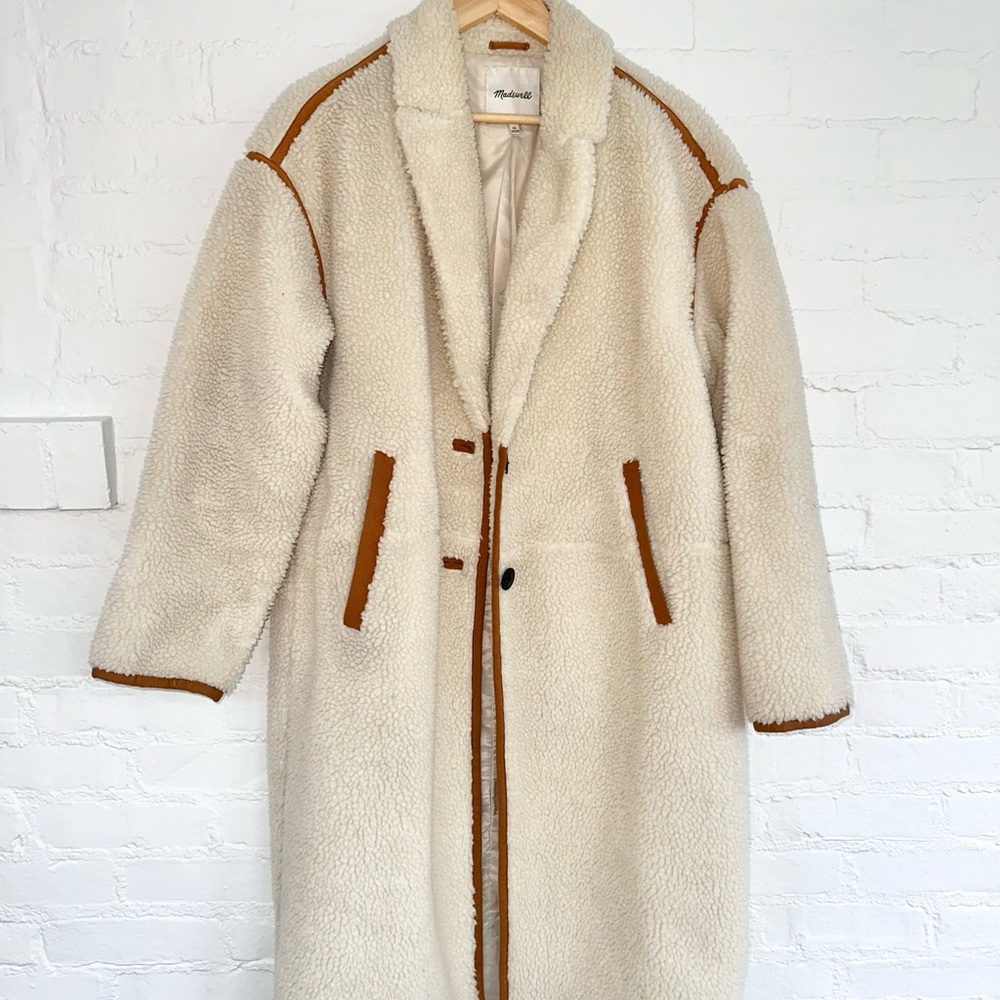 Madewell Cream Sherpa Jacket